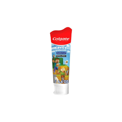 Colgate Minecraft Kids Toothpaste with Fluoride, Mild Bubble Fruit Flavor, 4.6 oz