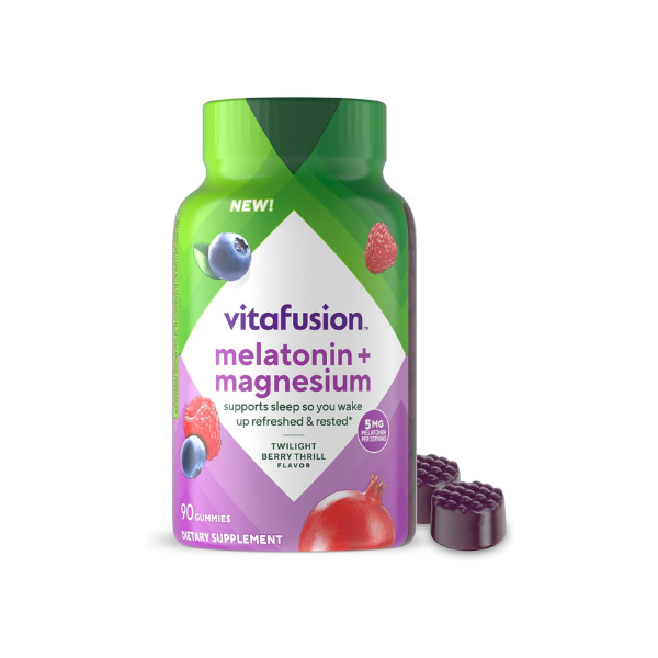 Vitafusion Melatonin and Magnesium Gummies | 5mg Melatonin Per 2 Gummies