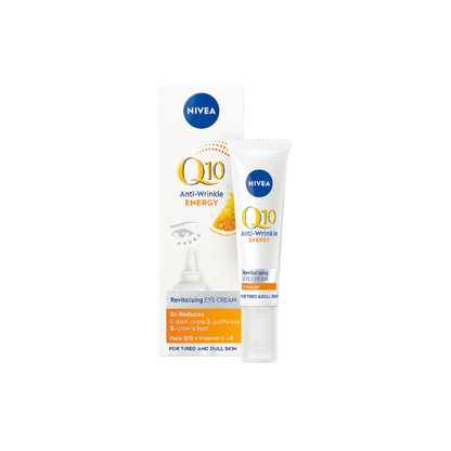 NIVEA Q10 plusC Anti-Wrinkle + Energy Eye Cream 1er Pack (1 x 15 ml)
