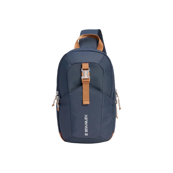 STANLEY Vitalize Crossbody Bag | Hydration Sling with Zippered Drinkware Compartment | Adjustable Strap | Multiple Storage Pockets | Durable Recycled Fabric | Twilight