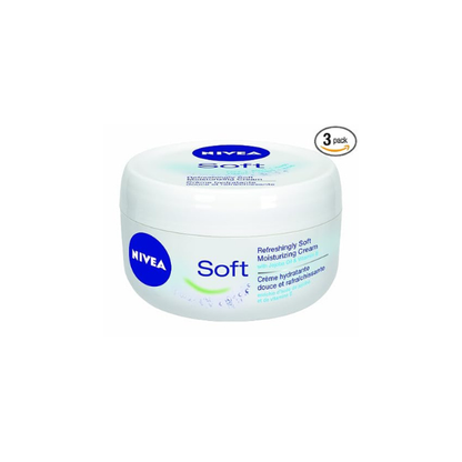NIVEA Soft Moisturizing Creme, 6.8 Ounce (Pack of 3)