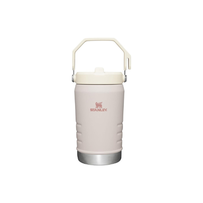 Stanley IceFlow Flip Straw Jug with Handle 40 oz| Twist On Lid and Flip Up Straw | Leak Resistant for Travel and Sports | Insulated Stainless Steel | BPA-Free | Rose Quartz