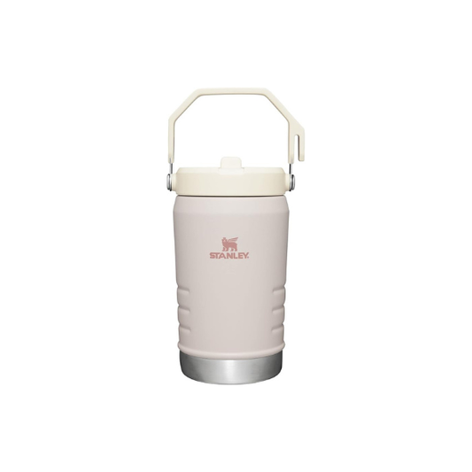 Stanley IceFlow Flip Straw Jug with Handle 40 oz| Twist On Lid and Flip Up Straw | Leak Resistant for Travel and Sports | Insulated Stainless Steel | BPA-Free | Rose Quartz