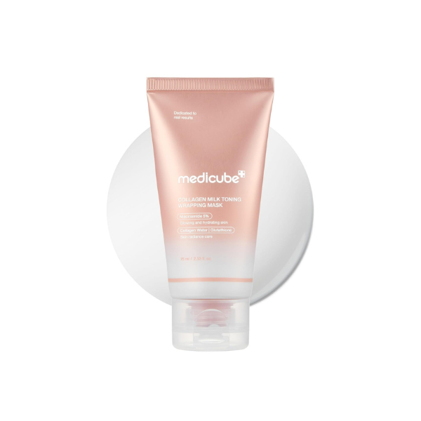 medicube Wrapping Mask Collagen Glazed Milky Glow - Daytime Peel Off Mask