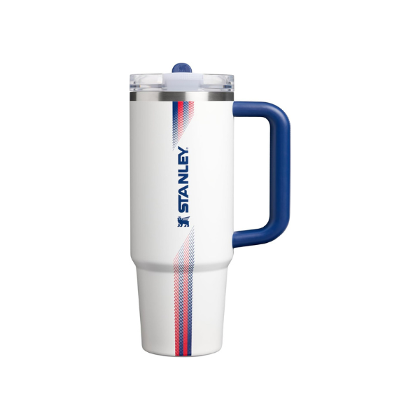 STANLEY Quencher ProTour Flipstraw Tumbler, 30 oz, Team White Dark Blue