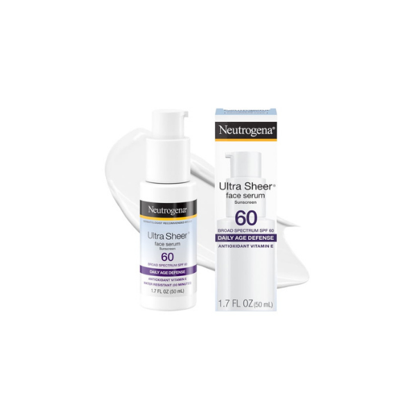 Neutrogena Ultra Sheer Sunscreen Serum Broad Spectrum SPF 60, 1.7 fl oz