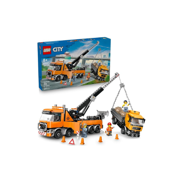 LEGO City Heavy-Duty Recovery Tow Truck with Crane Building Toy - Dump & Tow Truck Toys for Boys & Girls, Ages 8+ - Pretend Play Set for Kids - Gift Idea for Birthdays & Holidays - 60467