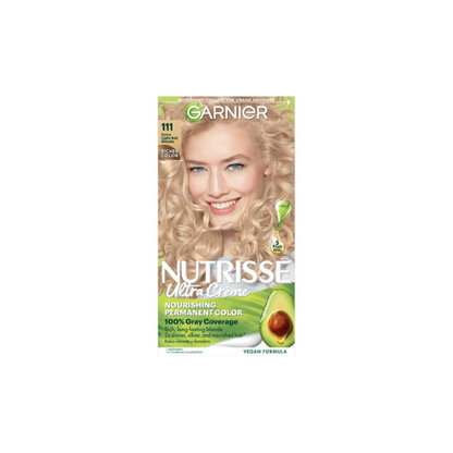 Garnier Nutrisse Nourishing Hair Color Creme, 111 Extra Light Ash Blonde