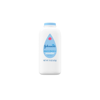 (2 pack) Johnson's Cornstarch Unisex Powder for Baby and Toddler with Aloe & Vitamin E, 15 oz