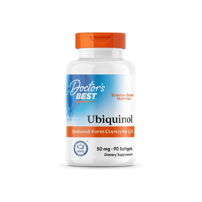 Doctor's Best Kaneka Ubiquinol 50 mg Supplement, Non GMO, 90 Softgels