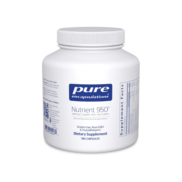 Pure Encapsulations Nutrient 950 No Copper/Iron/Iodine, 180 Capsules