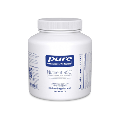 Pure Encapsulations Nutrient 950 No Copper/Iron/Iodine, 180 Capsules