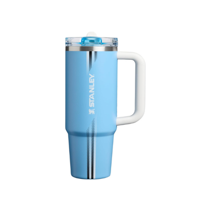 STANLEY Quencher ProTour Flipstraw Tumbler, 30 oz, Team Light Blue White