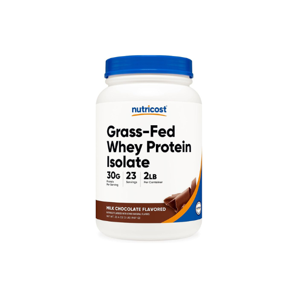 Nutricost Grass-Fed Whey Protein Isolate (Chocolate) 2LBS