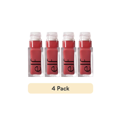 (4 pack) e.l.f. Glow Reviver Lip Oil, Rose Envy, 0.25 fl. oz.