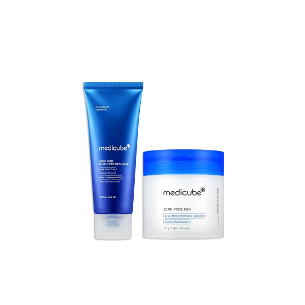 medicube All-in-One Duo - Zero Pore Pads and Zero Pore Blackhead Mud Mask