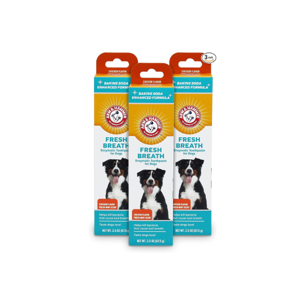 Arm & Hammer Dog Toothpaste, Enzymatic, Chicken Flavor, 2.5 oz, 3-Pack