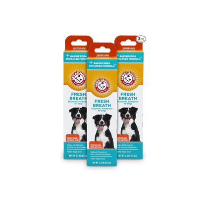 Arm & Hammer Dog Toothpaste, Enzymatic, Chicken Flavor, 2.5 oz, 3-Pack
