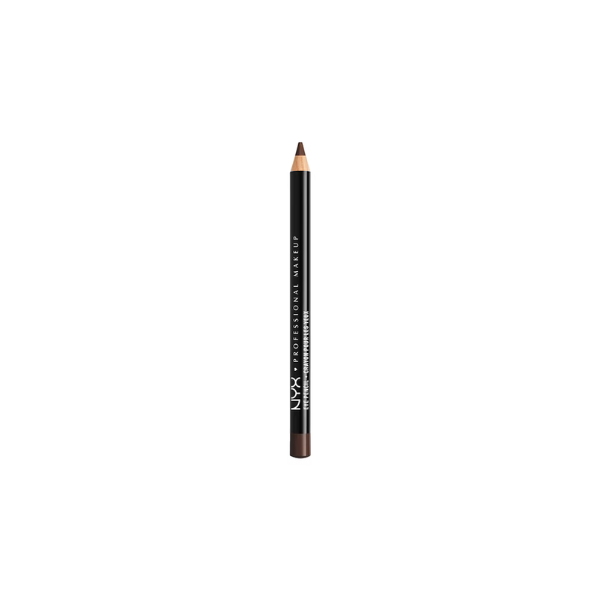 NYX Professional Makeup Slim Eye Pencil, Creamy longwear eyeliner, Black Brown