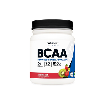 Nutricost BCAA Powder (Strawberry Kiwi, 90 Servings) - Optimal 2:1:1 Ratio