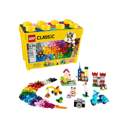 LEGO Classic Large Creative Brick Box 10698 Building Set, Toy Storage Solution for Home or Classrooms, Interactive Building Toy for Kids, Boys, and Girls