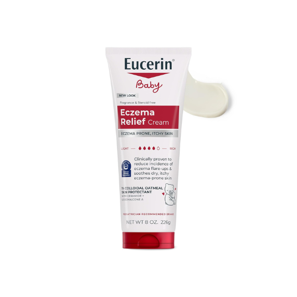 Eucerin Baby Eczema Relief Body Cream, Fragrance and Steroid Free, 8 OZ