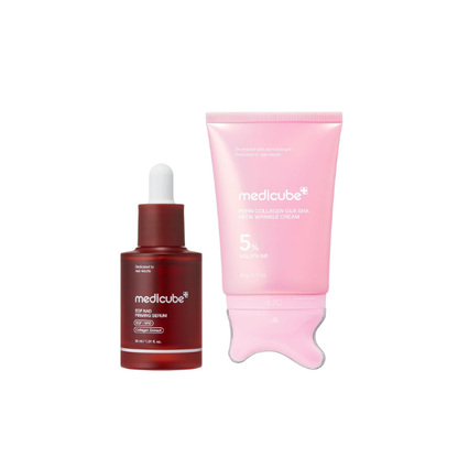 medicube Face & Body Firming Duo, NAD+ Firming Serum & PDRN Gua Sha Cream