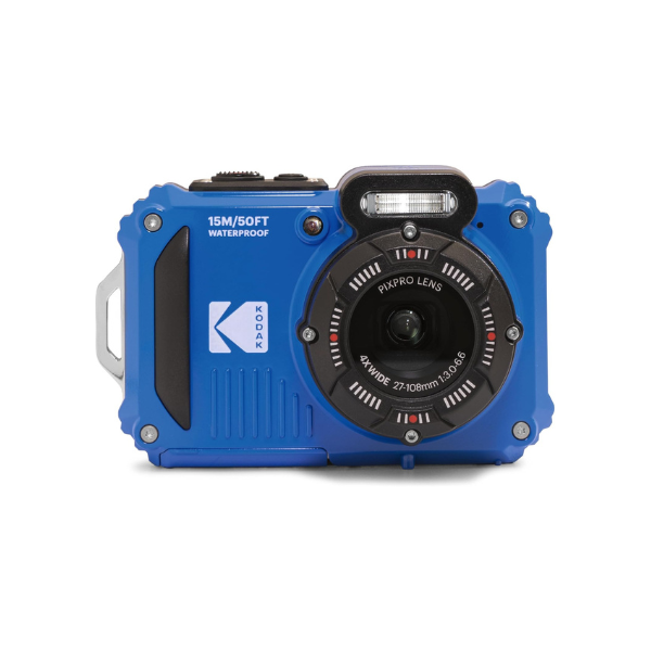 KODAK PIXPRO WPZ2 16MP Waterproof Digital Camera, 15m, 4X Zoom, Blue