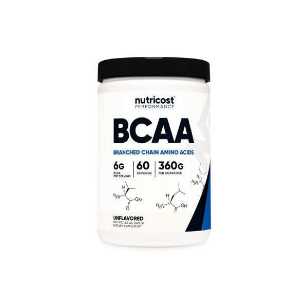 Nutricost BCAA Powder 2:1:1 (Unflavored) 60 Servings, Vegetarian, GMO-Free