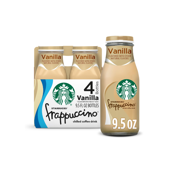 Starbucks Frappuccino Vanilla Chilled Coffee Drink, 9.5 fl oz, 4 count