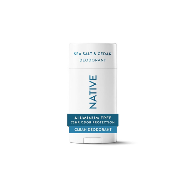 Native Deodorant for Women & Men, Aluminum Free, Sea Salt & Cedar, 2.65 oz