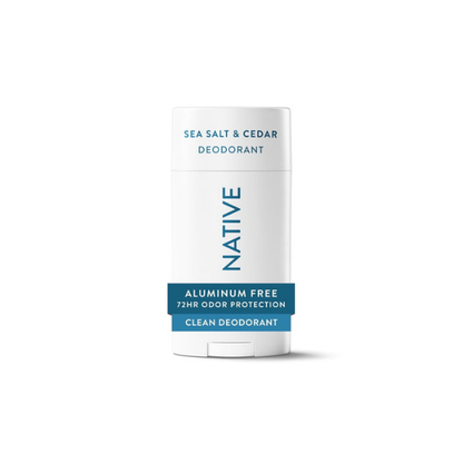 Native Deodorant for Women & Men, Aluminum Free, Sea Salt & Cedar, 2.65 oz