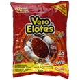 Vero Elotes Paletas Sabor Fresa Con Chile Mexican Hard Candy Chili Pops 40 Pcs