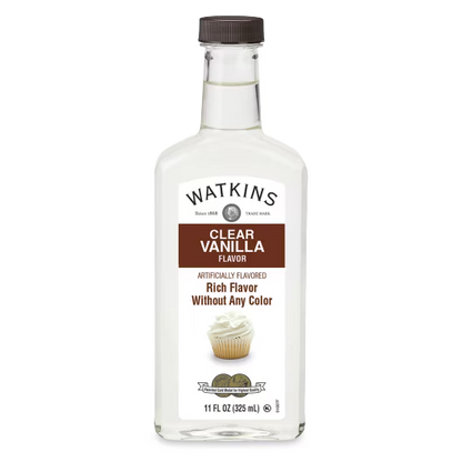 Watkins Clear Vanilla Flavor, 11 oz (Liquid, Shelf Stable)