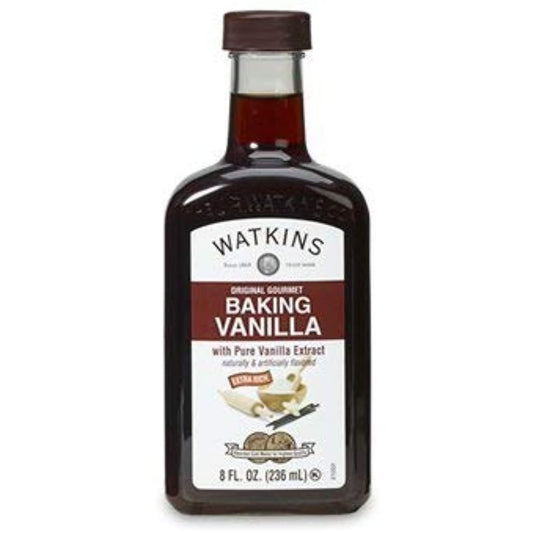 Watkins Original Gourmet Baking Vanilla Extract 8 Ounces (With Pure Vanilla Extract)
