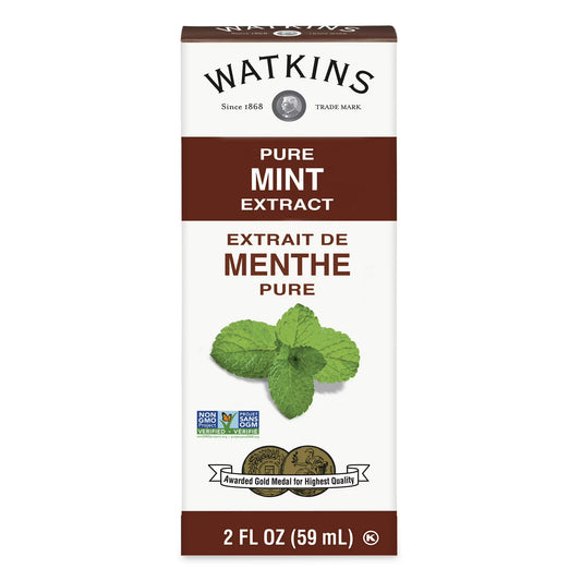 Watkins Pure Mint Extract, 2 fl oz (Shelf Stable, Plastic container)