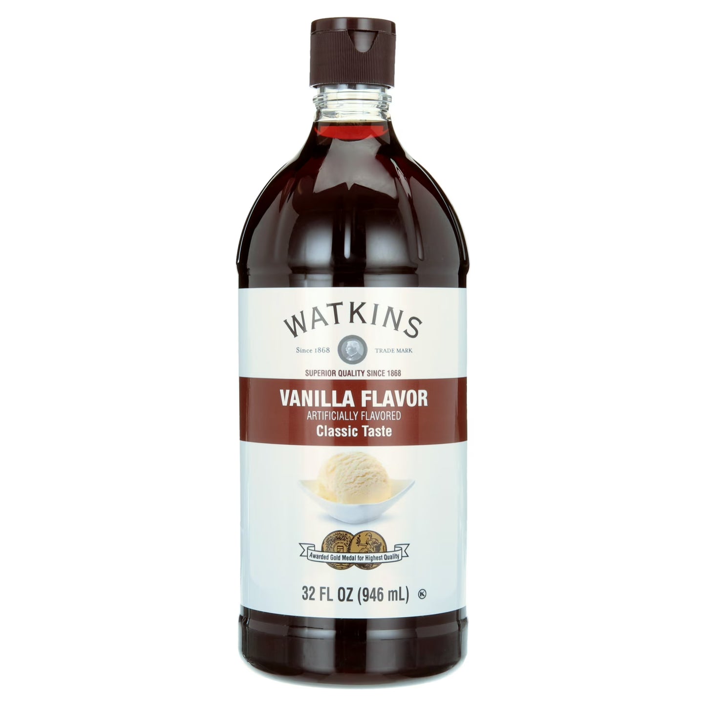 Watkins Vanilla Flavor, 32 fl oz (Baking Extract, Plastic Container)
