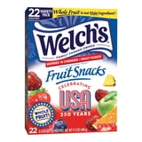 Welch’s Celebrating USA 250 Years Variety Pack Berries ‘n Cherries/Fruit Punch Fruit Snacks ,0.8 oz., 22 Count