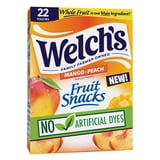 Welch's Fruit Snacks Gluten-Free Mango-Peach Kids Snacks, Soft Snacks, .8 oz, 22 Count