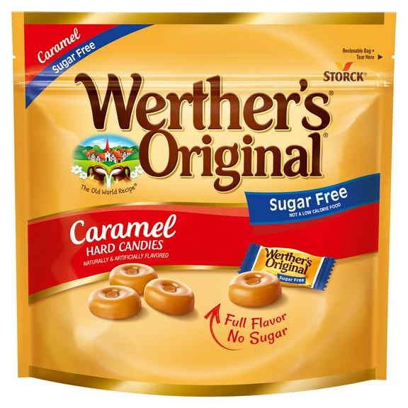 Werthers Original Hard Sugar Free Assorted Flavors, Caramel Coffee, Caramel Chocalate, Caramel Candy 7.7 oz