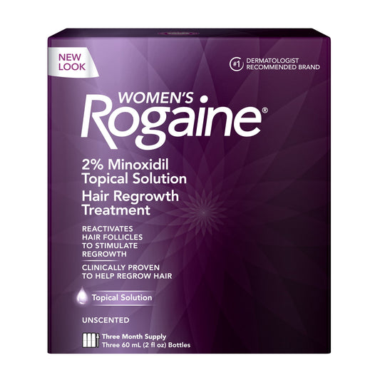 Women's Rogaine 2% Minoxidil Liquid Solution, 3-Month Supply
