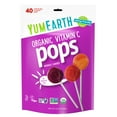 YumEarth Organic Lollipops, Vitamin C, Assorted Flavors, 8.5 oz, 40 Ct