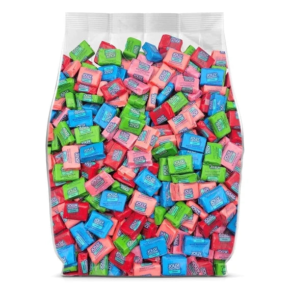 JollyRancher Fruit Flavored Chews Bulk Candy Box, 95 Individually Wrapped Candy Assorted Pack for Sharing, Parties, and Snack Bags