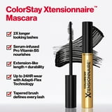 Revlon ColorStay Xtensionnaire Lengthening Mascara, Lash Serum and Mascara In One, 203 Black Brown