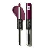 (3 pack) Revlon ColorStay Overtime Longwearing Gloss Lipstick with Vitamin E, 500 Limitless Black Cherry, 0.07 fl oz
