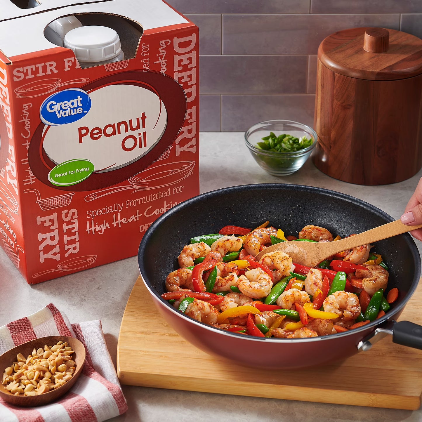 Great Value Peanut Oil, Heart Healthy and Versatile, 3 Gallon Bottle