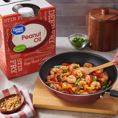Great Value Peanut Oil, Heart Healthy and Versatile, 3 Gallon Bottle