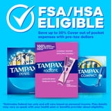 Tampax Pearl Tampons Multipack, with LeakGuard Braid, Regular/Super Absorbency, Unscented, 48 Count