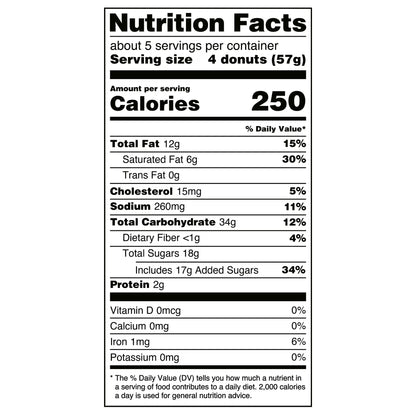 Great Value Powdered Sugar Mini Donuts, 10 oz