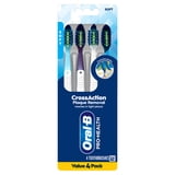 (2 pack) Oral-B Toothbrush Pack, Pro-Clean CrossAction Plaque Removal Manual Toothbrush, Soft Bristles, 4 Count